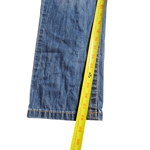 Aerospostale‎ Kylie Boyfriend Jeans Distressed Mid Rise 7/8 Whiskered Cotton - Picture 8 of 9